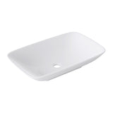 glasvilla Waschbecken Aufsatzwaschbecken,weiß Brüssel159 aus Keramik,mit Nano-Beschichtung