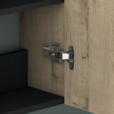glasvilla Seitenschrank Badezimmerschrank mit 2 Türen und 4 Fächern Badregal Allzweckschrank Badschrank BTH: 35x20x120 cm Verona