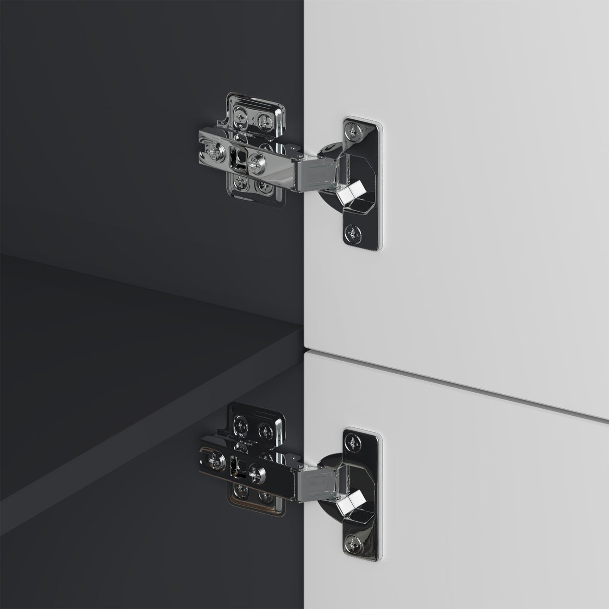 glasvilla Möbel Kommode Aufbewahrungsschrank mit 4 Türen Sideboard Schrank Mehrzweckschrank Schrank04