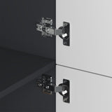 glasvilla Möbel Kommode Aufbewahrungsschrank mit 4 Türen Sideboard Schrank Mehrzweckschrank Schrank04