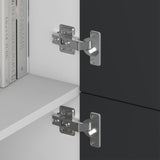 glasvilla Möbel Kommode Aufbewahrungsschrank mit 4 Türen Sideboard Schrank Mehrzweckschrank Schrank04