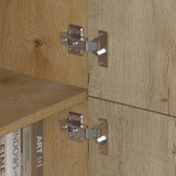 glasvilla Möbel Kommode Aufbewahrungsschrank mit 4 Türen Sideboard Schrank Mehrzweckschrank Schrank04