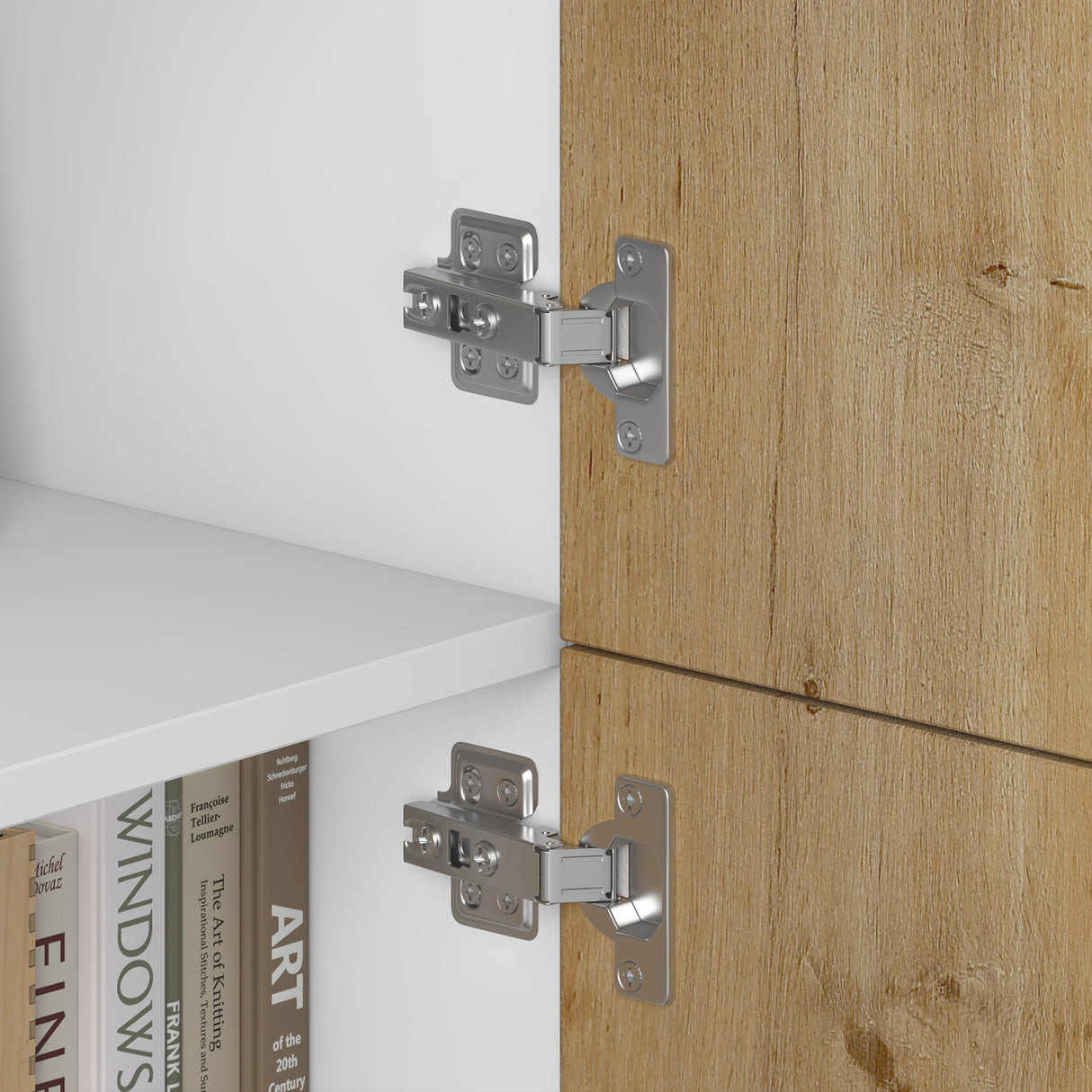 glasvilla Möbel Kommode Aufbewahrungsschrank mit 4 Türen Sideboard Schrank Mehrzweckschrank Schrank04