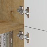 glasvilla Möbel Kommode Aufbewahrungsschrank mit 4 Türen Sideboard Schrank Mehrzweckschrank Schrank04