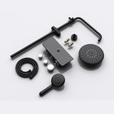 glasvilla Duschsystem mit Hand- und Kopfbrause Regendusche Duscharmatur mit Wandhalterungs-Set