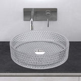 glasvilla Waschbecken Glas Aufsatzwaschbecken Glaswaschbecken Handwaschbecken Rund Waschschale