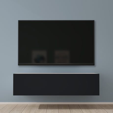 Glasvilla Design – Mueble TV suspendido con cierre suave y tirador oculto (Fernsehschrank02)