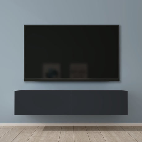 Glasvilla Design – Mueble TV suspendido con cierre suave y tirador oculto (Fernsehschrank02)