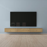 Glasvilla Design – Mueble TV suspendido con cierre suave y tirador oculto (Fernsehschrank02)