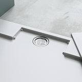 glasvilla Duschwanne Duschtasse aus Mineralguss Rechteckig 70-160cm Mineralgusswanne Geoma04