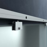 glasvilla Glasschiebetür komplettset Amalfi H: 2050mm, Griffart: Muschelgriff, inkl. Softclose-Automatik, 8mm ESG-Sicherheitsglas