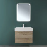 glasvilla Badmöbel-Set Waschbeckenunterschrank Waschtisch mit Unterschrank inkl. Mineralguss-Waschbecken Quadratto