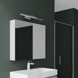 glasvilla Spiegelschrank mit Spiegellampe Badezimmerschrank Spiegelleuchte 180° Drehbar LED Badlampe Strahlenschön