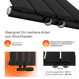 glasvilla Badheizkörper flach Mittelanschluss und Seitenanschluss Paneelheizkörper Badheizung Einlagig aus Stahl FV