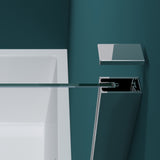 glasvilla Duschwand für Badewanne Badewannenwand Badewannenfaltwand 6mm Sicherheitsglas mit NANO-Versiegelung Badewannenaufsatz Badewannentrennwand Cortona116