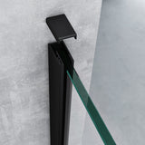 glasvilla Duschwand für Dusche Duschabtrennung Walk-In ESG-Sicherheitsglas 10mm NANO Glas BRAM1&BRAM3 Bremen2 Schwarz