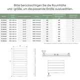 glasvilla Badheizkörper flach Seitenanschluss & Mittelanschluss Paneelheizkörper Horizontal Handtuchwärmer Badheizung FH