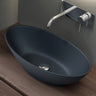 glasvilla Waschbecken Aufsatzwaschbecken Waschschale Waschtisch aus Mineralguss Oval Col807