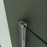 glasvilla  Eckeinstieg Duschkabine Duschabtrennung Klarglas 6mm ESG-Sicherheitsglas & Lotuseffekt 2 Pendeltüren  R01k