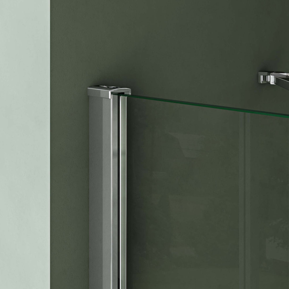 glasvilla  Eckeinstieg Duschkabine Duschabtrennung Klarglas 6mm ESG-Sicherheitsglas & Lotuseffekt 2 Pendeltüren  R01k