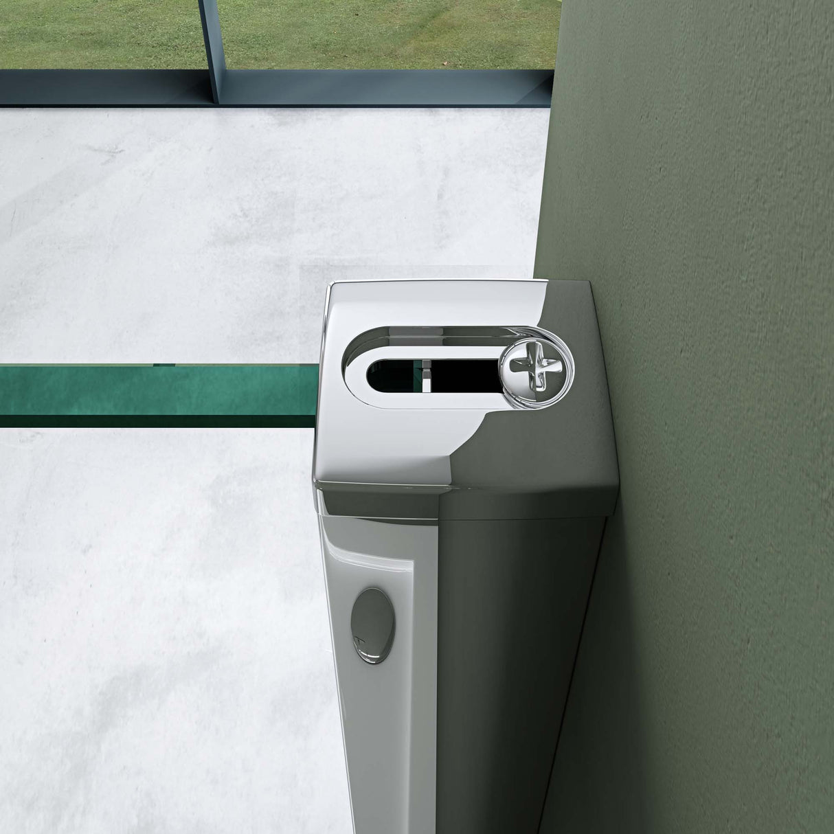 glasvilla  Eckeinstieg Duschkabine Duschabtrennung Klarglas 6mm ESG-Sicherheitsglas & Lotuseffekt 2 Pendeltüren  R01k