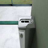 glasvilla  Eckeinstieg Duschkabine Duschabtrennung Klarglas 6mm ESG-Sicherheitsglas & Lotuseffekt 2 Pendeltüren  R01k