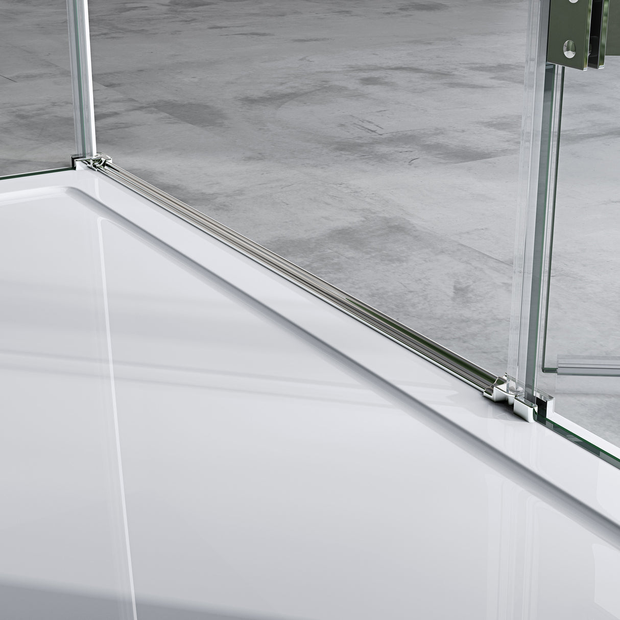 glasvilla Duschkabine Duschtrennwand 6mm ESG-Sicherheitsglas mit Lotus-Effekt & schmutzabweisender Nano-Beschichtung Echtglas-Dusche R04k