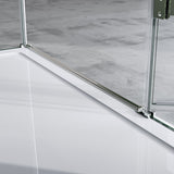 glasvilla Duschkabine Duschtrennwand 6mm ESG-Sicherheitsglas mit Lotus-Effekt & schmutzabweisender Nano-Beschichtung Echtglas-Dusche R04k