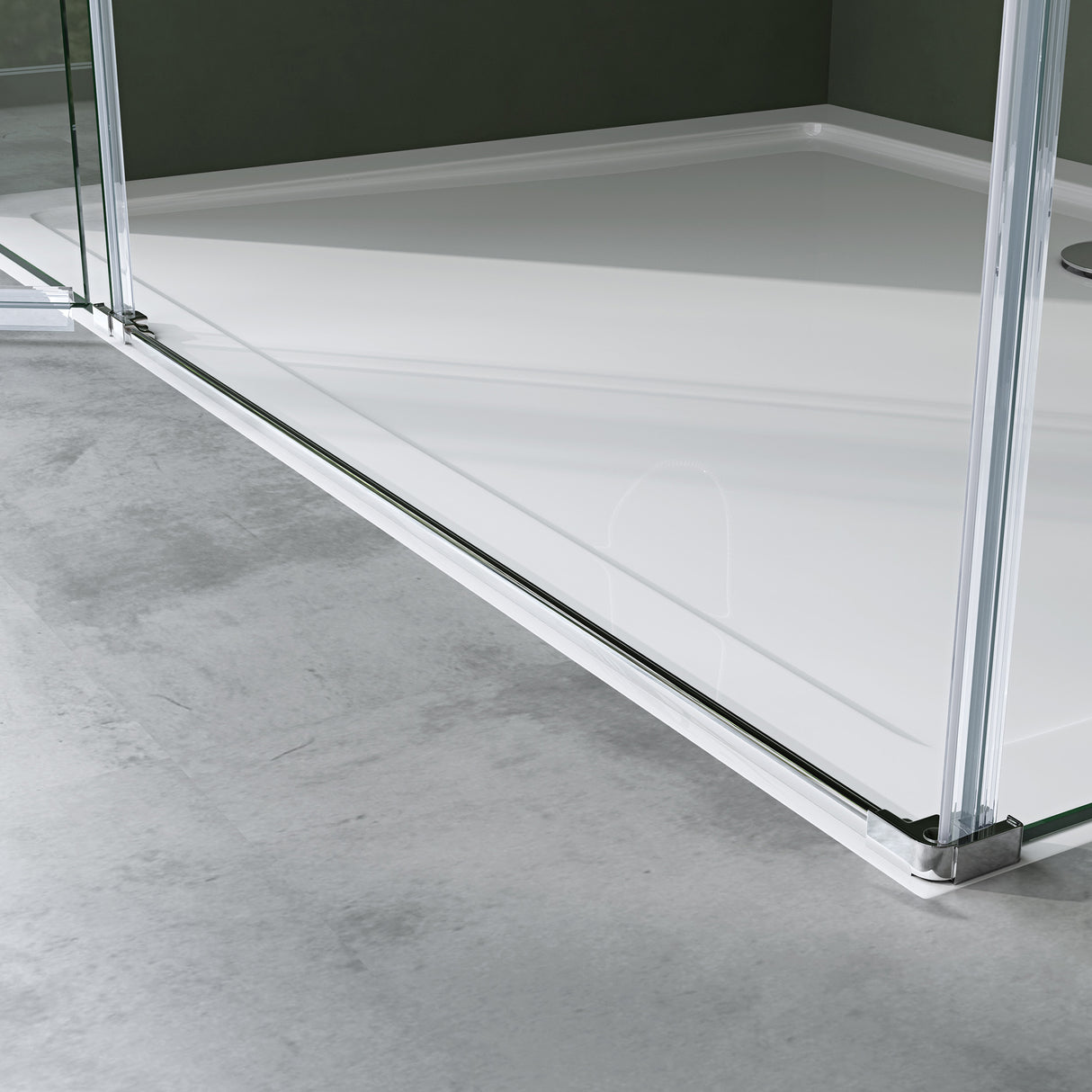 glasvilla Duschkabine Duschtrennwand 6mm ESG-Sicherheitsglas mit Lotus-Effekt & schmutzabweisender Nano-Beschichtung Echtglas-Dusche R04k