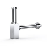 glasvilla Ablaufgarnitur für Waschbecken und Waschtisch Geruchsverschluss, Material: Messing, Anschlussgewinde