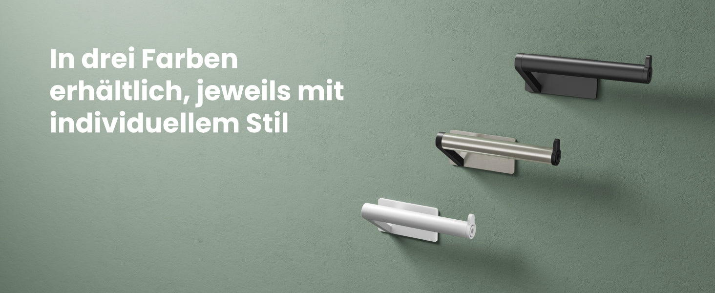 Glasvilla Design Portarrollos de Acero Inoxidable Lino-02/03/04 – Instalación Horizontal o Vertical