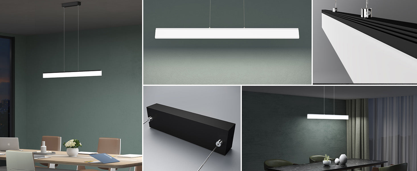 Suspension en verre Villa LED dimmable avec télécommande 3000K/4000K/6000K Câble réglable Lampe suspendue Alivetta3303