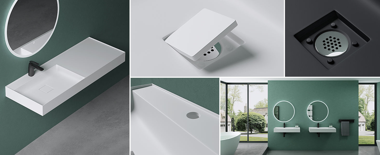 Lavabo Glasvilla Col630 Mineralguss de lujo con diseño moderno