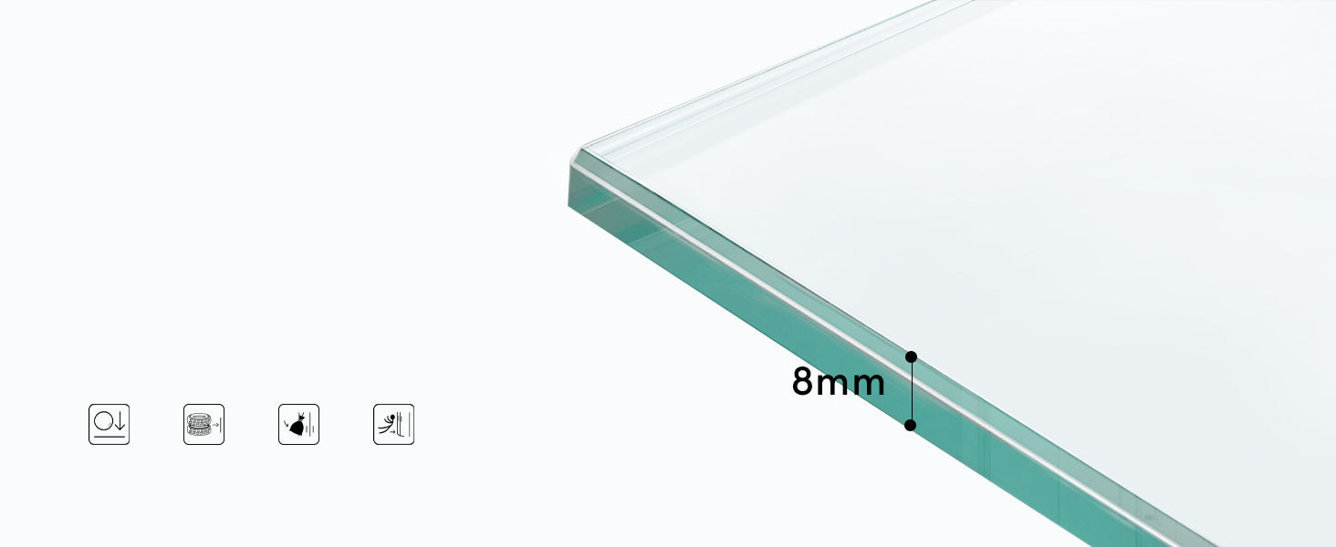 glasvilla Box Doccia per Nicchia in Vetro Trasparente 8mm Box Doccia con Porta Scorrevole in Vetro di Sicurezza ESG con Rivestimento Nano Teramo04-2