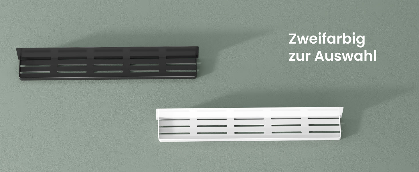 glasvilla Étagère de douche sans perçage, Étagère de douche magnétique, Étagère de salle de bain murale autocollante 60cm Reglo-01