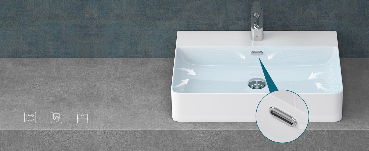 glasvilla Waschbecken Aufsatzwaschbecken Meissen201 Waschtisch aus Keramik inkl. Nano-Beschichtung