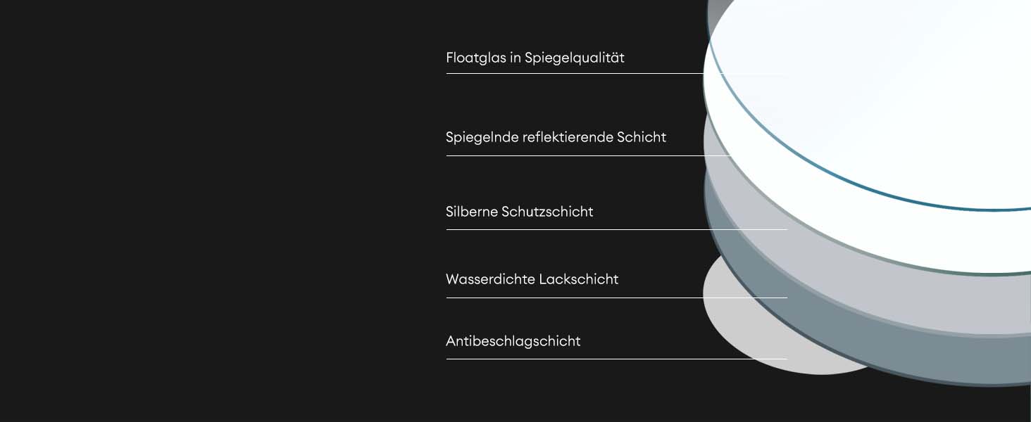 glasvilla Wandspiegel Badezimmer Spiegel LED runder Lichtspiepgel LED Bad-Spiegel mit Touchschalter, Antibeschlag durch Antifog-Schicht LED-Spiegel 05