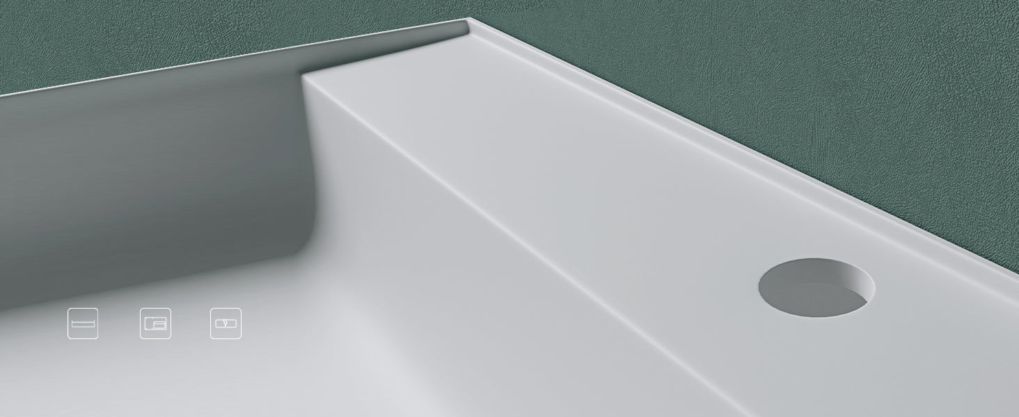 Lavabo Glasvilla Col630 Mineralguss de lujo con diseño moderno