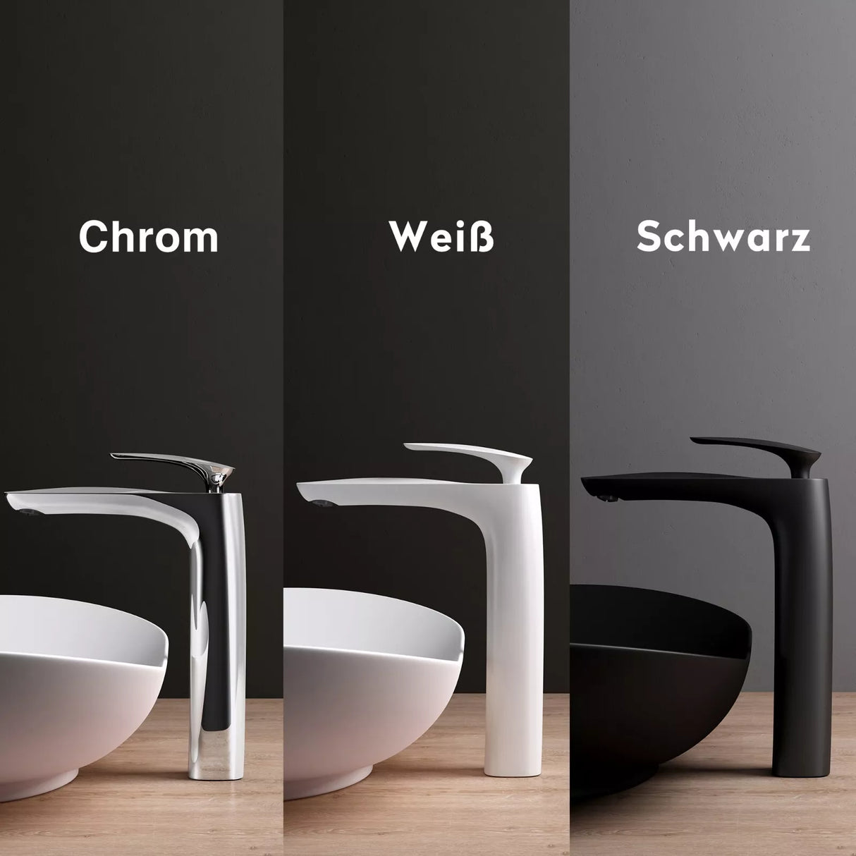 glasvilla Armatur Wasserhahn Bad Waschbeckenarmatur Badinstallationen Einhebelmischer WAM-7201