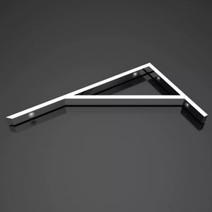 Glasvilla Design, Soporte de pared para lavabo en acero inoxidable WH02