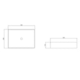 glasvilla Waschbecken weiß Aufsatzwaschbecken Waschschale aus Keramik Brüssel105