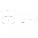 glasvilla Aufsatzwaschbecken Waschschale Waschbecken aus Keramik mit Nano-Beschichtung/Lotus-Effekt Brüssel104