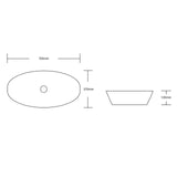 glasvilla Aufsatzwaschbecken Waschschale Waschbecken aus Keramik mit Nano-Beschichtung/Lotus-Effekt Brüssel104