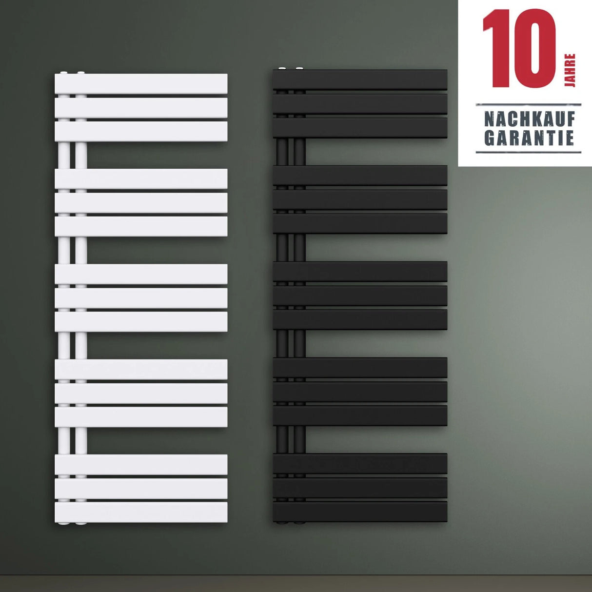 glasvilla Badheizkörper Badheizung Handtuchheizkörper Flach Seitenanschluss Handtuchhalter Handtuchwärmer FN