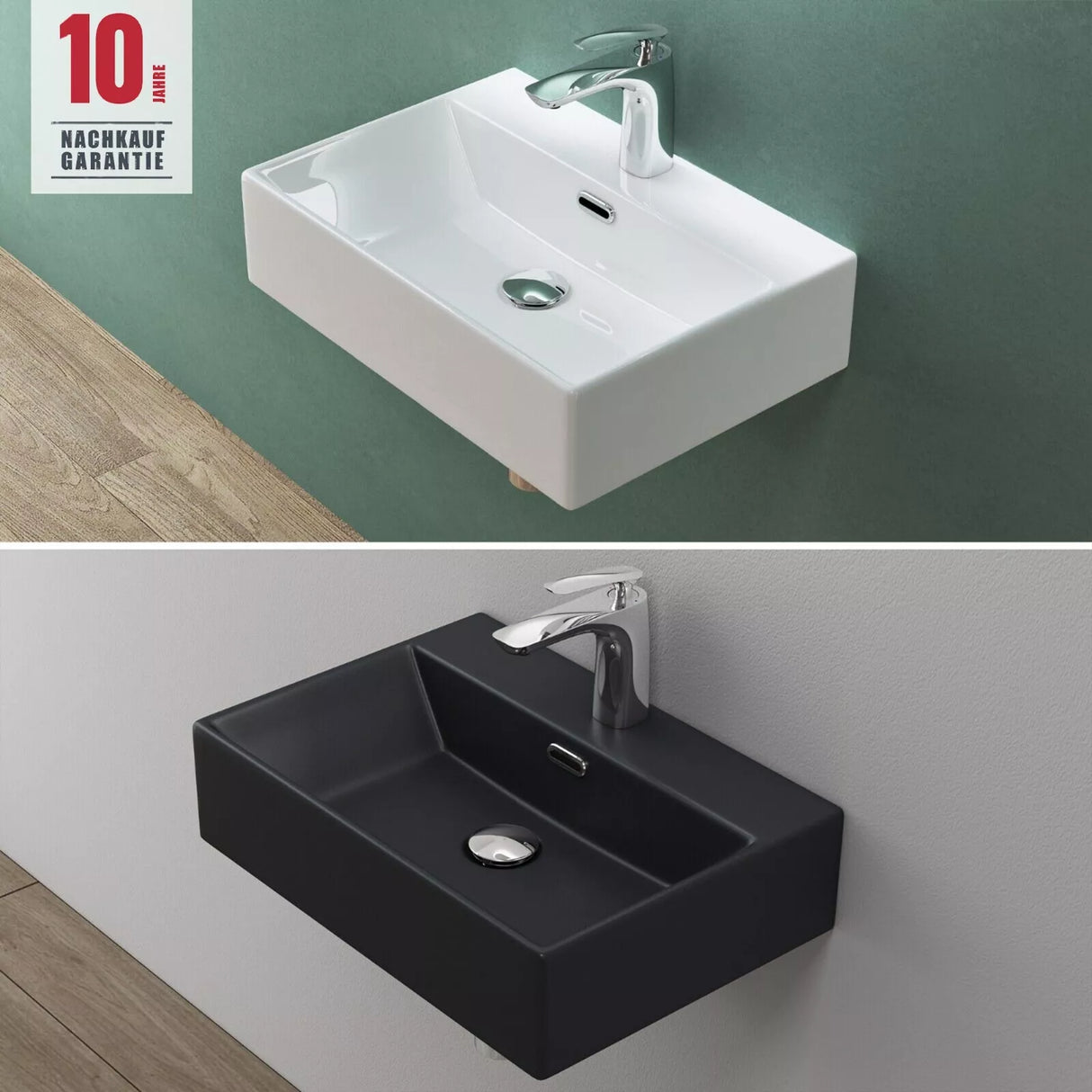 glasvilla Waschbecken keramik Aufsatzwaschbecken Hängewaschbecken Waschtisch mit Nano-Bechichtung Brüssel206