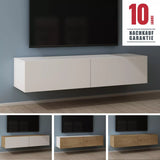 glasvilla Fernsehtisch Fernsehschrank TV Schrank Verdeckter Griff mit Soft-Close Lowboard Hängeschrank für Wohnzimmer Fernsehschrank02