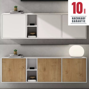 glasvilla Möbel Armario con 3 puertas y 2 compartimentos cómoda Sideboard mucho espacio de almacenamiento para área de estar Schrank02