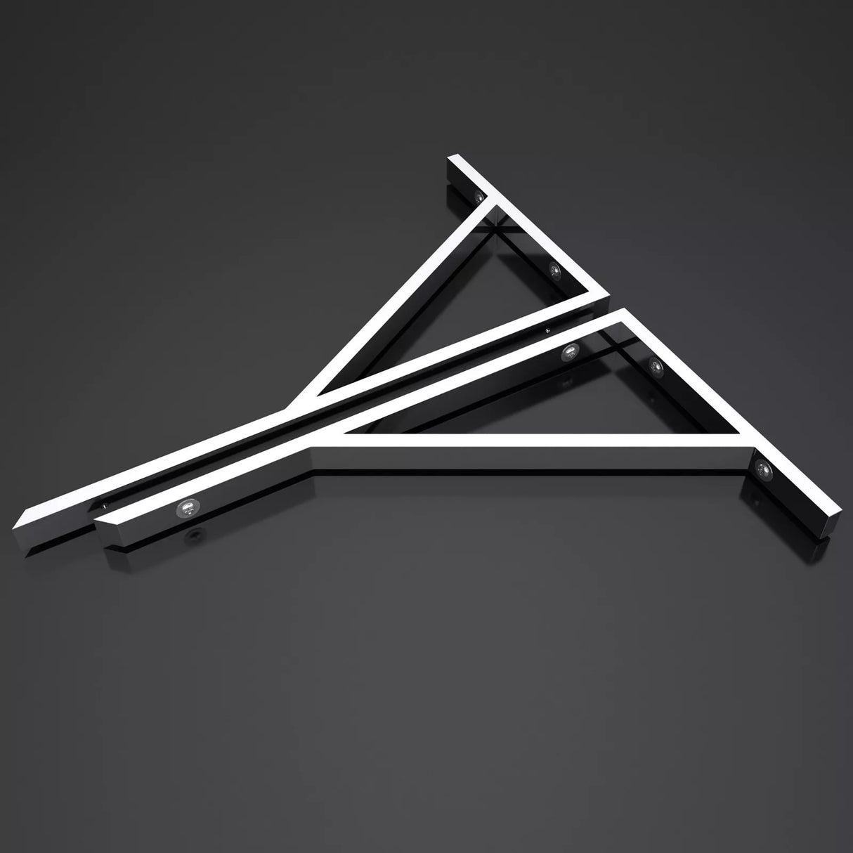 glasvilla Design Wandkonsole aus Edelstahl Waschtisch Halterung WH02