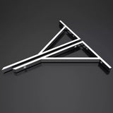 glasvilla Design Wandkonsole aus Edelstahl Waschtisch Halterung WH02