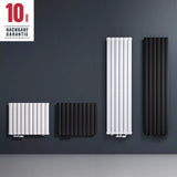 glasvilla Badheizkörper flach Mittelanschluss und Seitenanschluss Paneelheizkörper Badheizung Einlagig aus Stahl FV